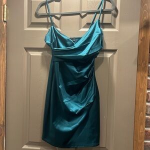 Windsor hunter green  Satin Gown
